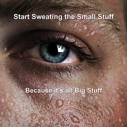 Audiobook cover graphic for "Start Sweating the Small Stuff...Because it's all Big Stuff." Narrated by Ed Bejarana, written by Perry Pederson.